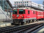 RhB 631 Ge4/4 II sitting at the station